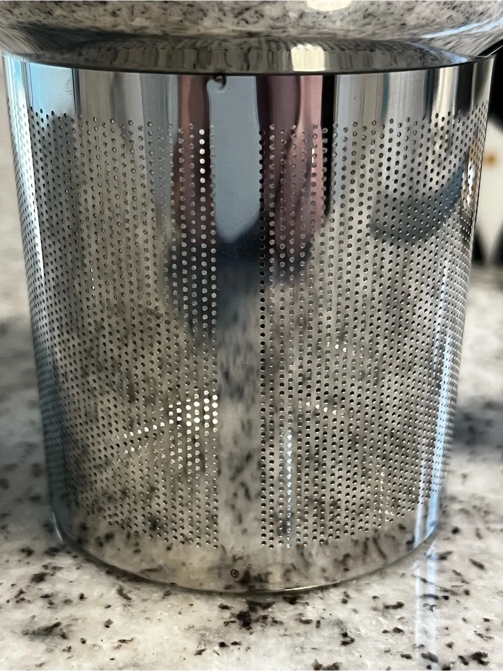 Teavana 2014 Polka Dot Porcelain Tea Mug w/ Stainless Infuser & Lid Complete Set
